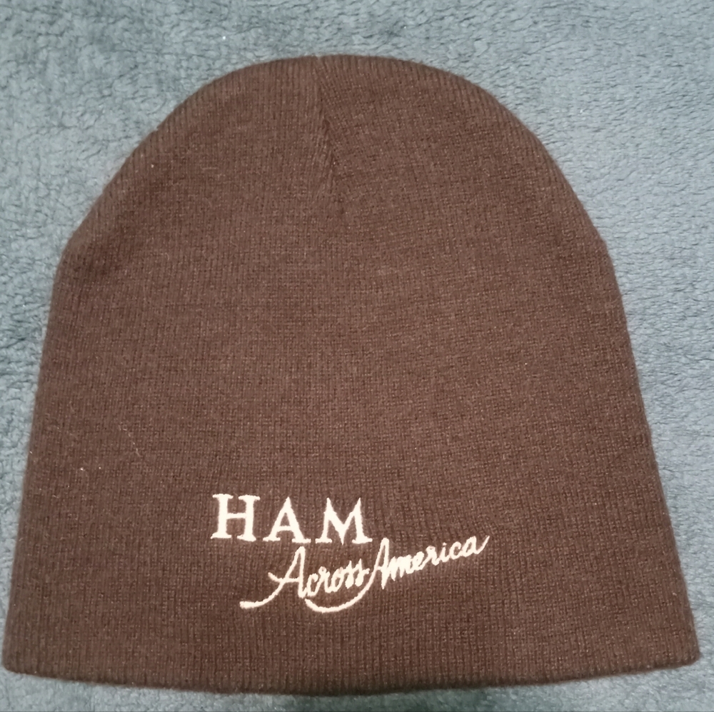 HAM Across America Brown Beanie